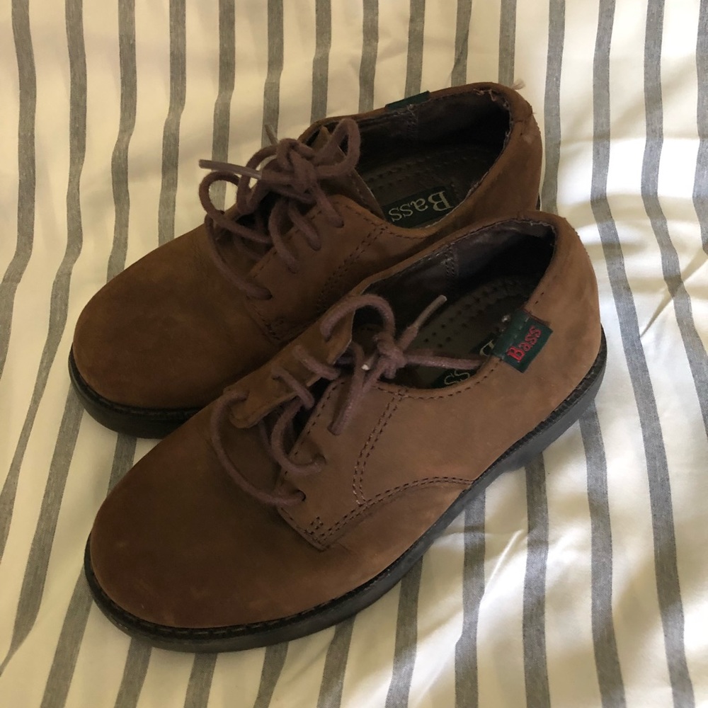 Bass size 11.5 11 1/2 brown leather Oxford shoe